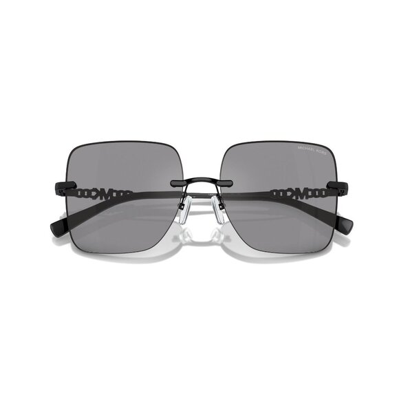 New MICHAEL KORS Quebec Grey Rimless Square MK1150 1005/1 Sunglasses Women - Picture 4 of 6